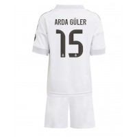 Stroje piłkarskie Real Madrid Arda Guler #15 Koszulka Podstawowej dla dzieci 2025-26 Krótki Rękaw (+ szorty)